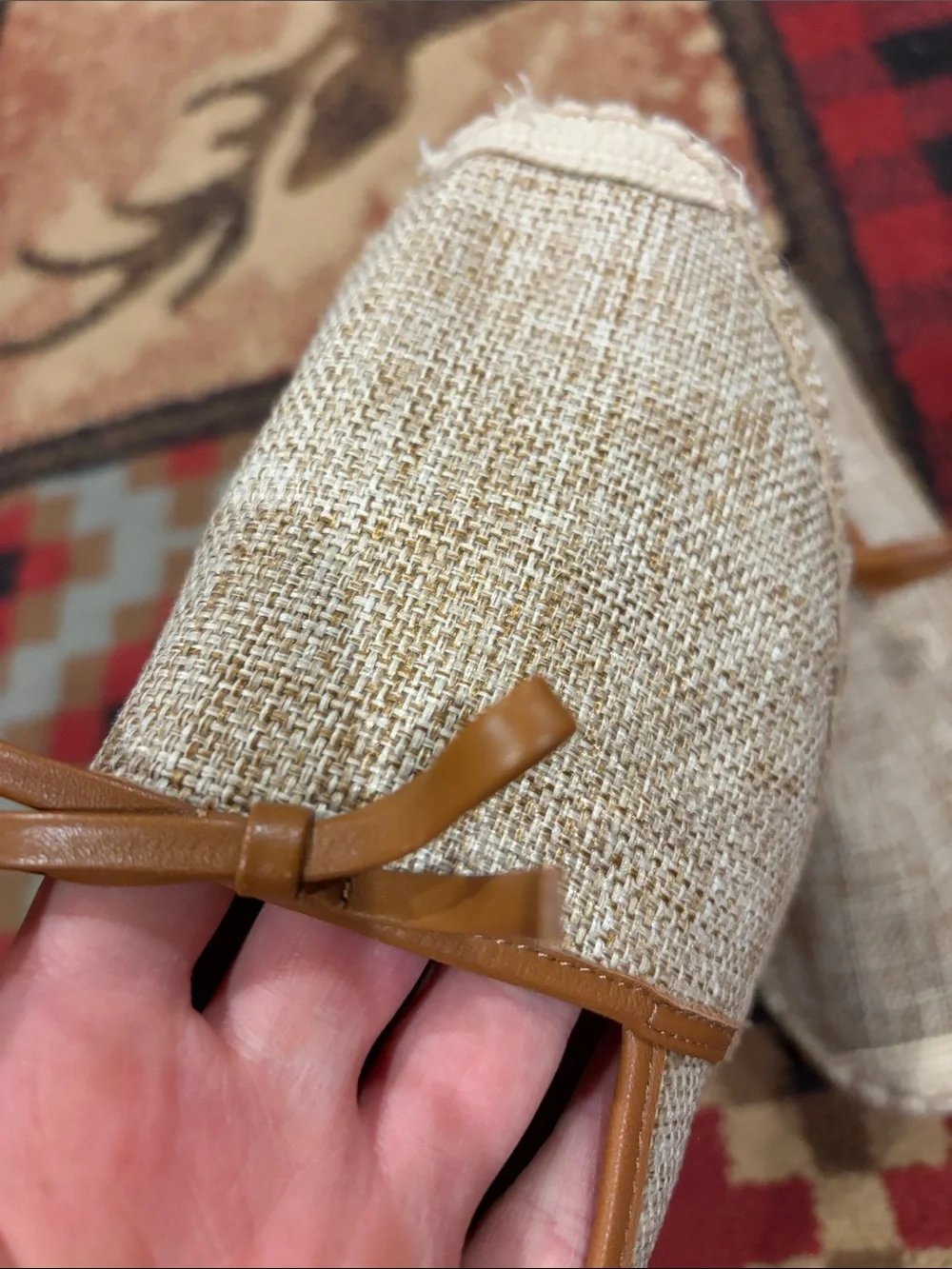 Women’s Talbots espadrille woven flats.